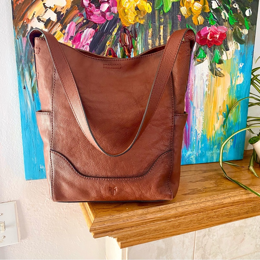 Frye Brown Leather Hobo Bag - Picture 3 of 15